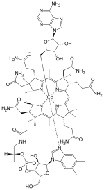 Strukturformel: Adenosylcobalamin Strukturformel: Adenosylcobalamin