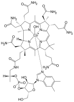 Strukturformel: Hydroxocobalamin Strukturformel: Hydroxocobalamin
